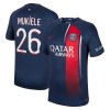 Maillot de Supporter Paris Saint-Germain 2023-24 Mukiele 26 Domicile Pour Homme